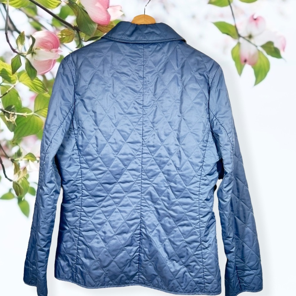 Blue Quilted Jacket With Lining - image 2